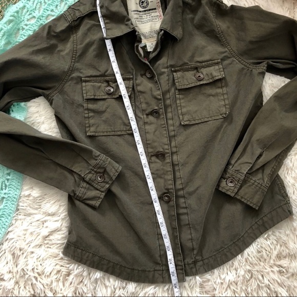 Lucky Brand Embroidered utilitarian olive Jacket - Picture 8 of 8